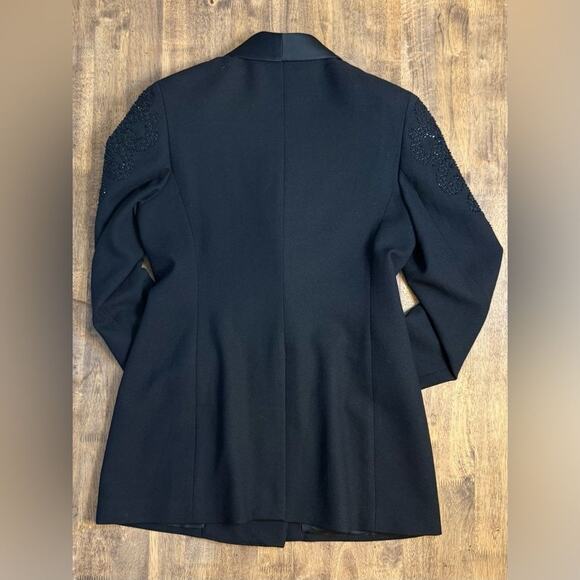 John Meyer of Norwich Women’s VTG 100% Wool Beaded Double-Breasted Blazer Sz 10 - Picture 10 of 10